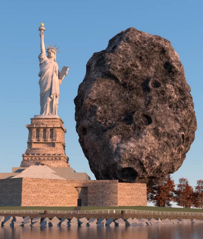 Estimated size of Asteroid 2024 YR4, according to the video. A chilling video shows what might happen if an asteroid hits Earth in 2032, as scientists fear. Discovered in December, Asteroid 2024 YR4 is being closely monitored due to its potential to impact our planet. If the asteroid were to strike Earth, the energy released could be equivalent to 8 megatons of TNT, capable of devastating an area the size of Washington, D.C. The shocking visuals were created by Alvaro Gracia Montoya, who specialises in 3D animation under the name MetaBallStudios. He says:  qhxidiqxkiqxzinv