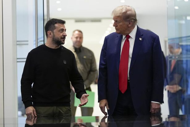 The US Commander-in-Chief found time for a petty dig at Volodymyr Zelensky