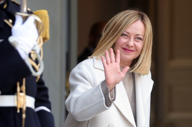 Mandatory Credit: Photo by TERESA SUAREZ/EPA-EFE/REX/Shutterstock (15155539z) Italian Prime Minister Giorgia Meloni attends a meeting on war in Ukraine and European security at the Elysee Palace in Paris, France, 17 February 2025. European leaders hold emergency meeting on Ukraine in Paris, France - 17 Feb 2025