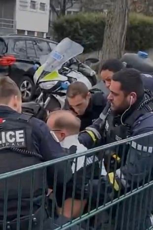 A large emergency response was seen in the eastern French city