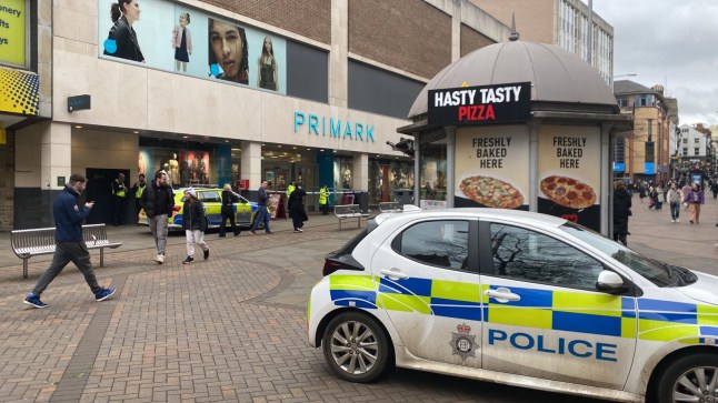 Primark in Nottingham city centre has been closed following a police incident. The front of the clothing shop off Old Market Square has been taped off today (Sunday, February 23).