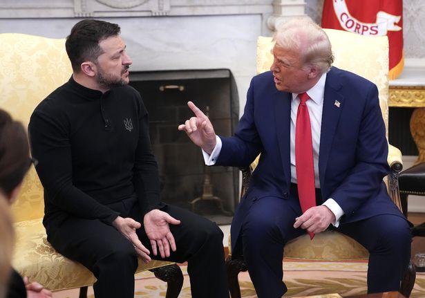 Zelensky and Trump in the White House