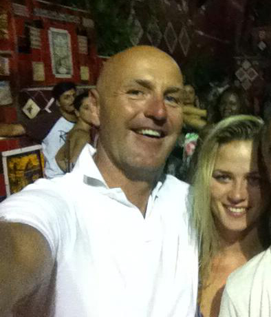 Graham King and Lolita Lace at a restaurant. qhxidiqxkiqxqinv